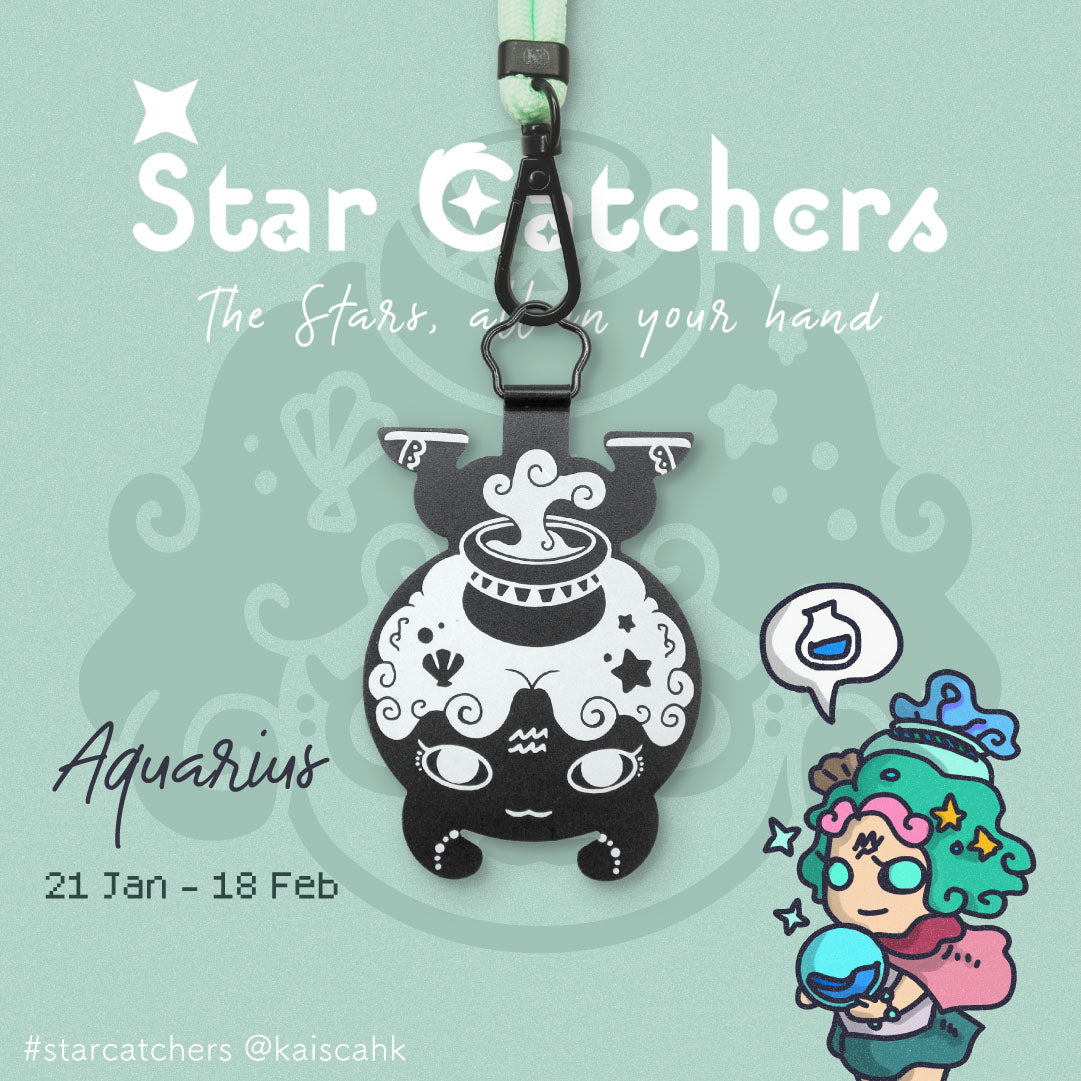 Star Catchers 星座主題手機掛帶 - 水瓶座